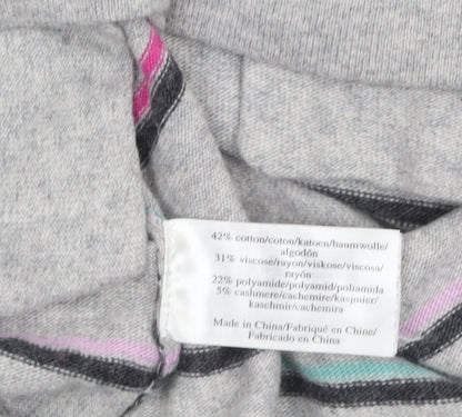 Womens UK Size 10 Laura Ashley Grey Pullover Jumper