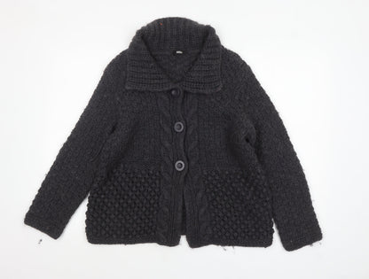Womens UK Size 16 Marks and Spencer Black Cardigan Jumper