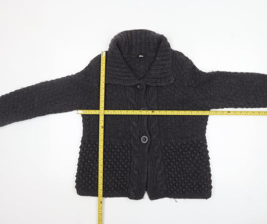 Womens UK Size 16 Marks and Spencer Black Cardigan Jumper