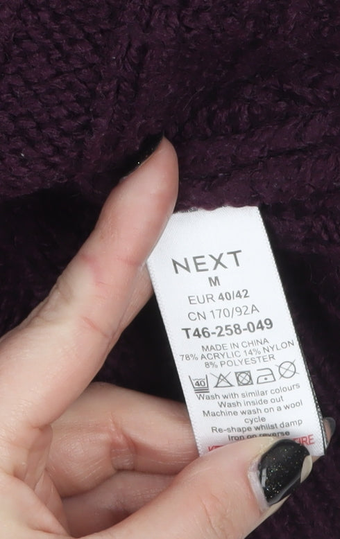 Womens UK Size 14 NEXT Purple Pullover Jumper