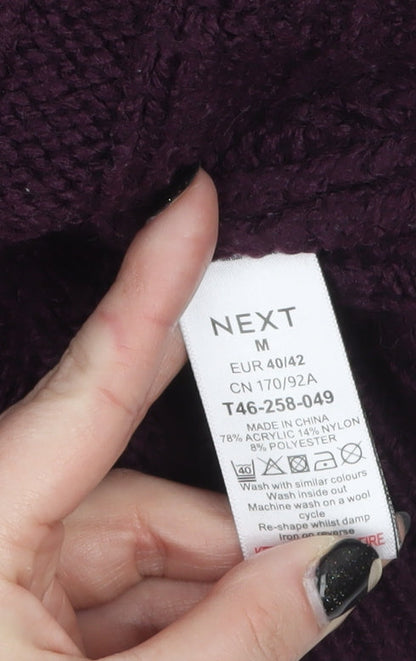Womens UK Size 14 NEXT Purple Pullover Jumper