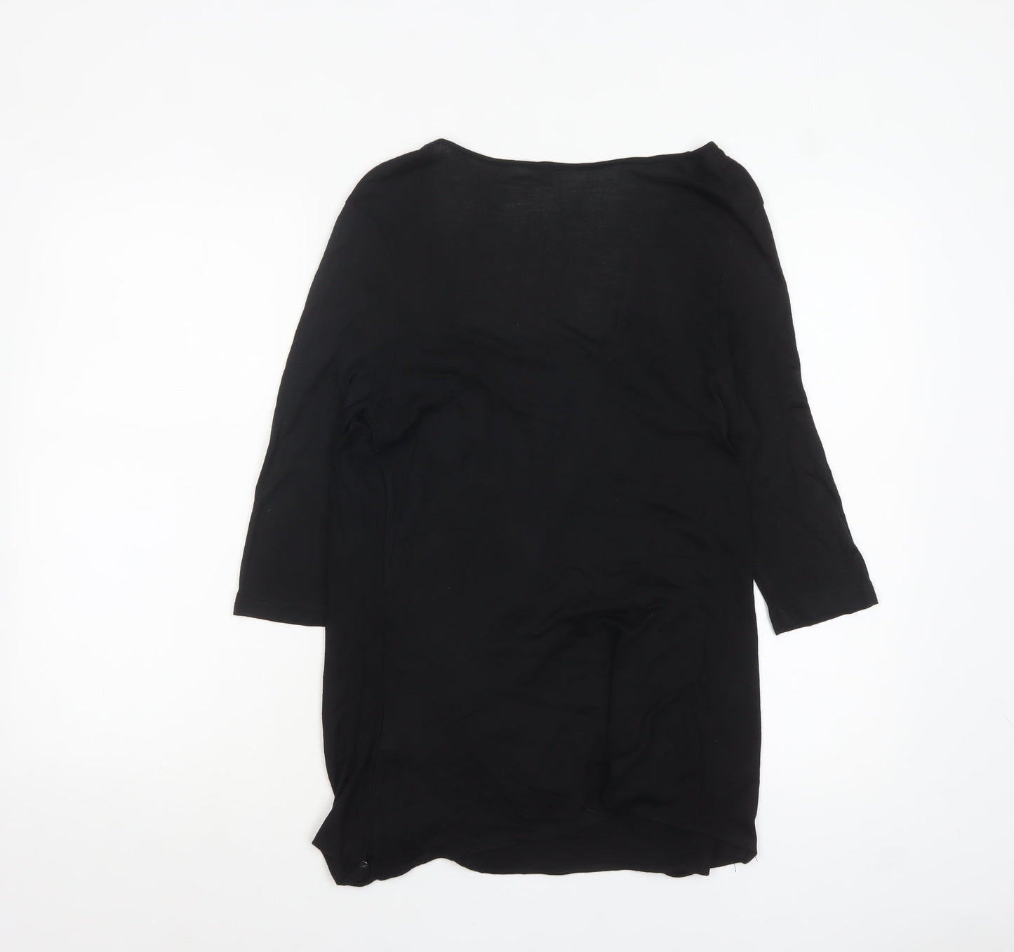 Womens UK Size L Firetrap Black Wrap Blouse