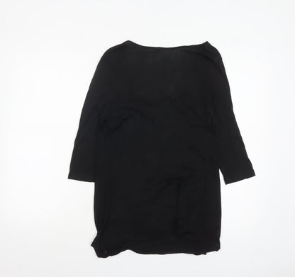 Womens UK Size L Firetrap Black Wrap Blouse
