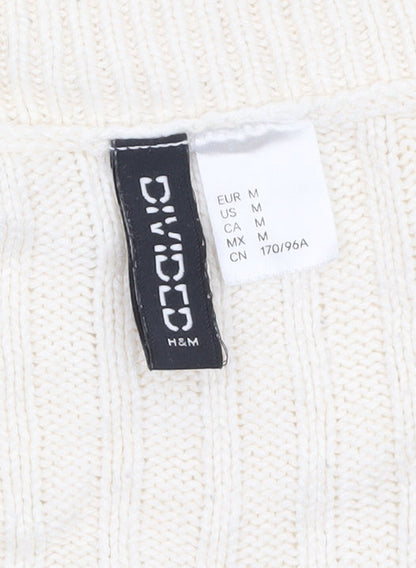 Womens UK Size 12 H&M Ivory Vest Jumper