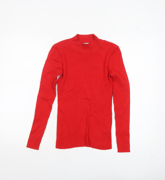 Womens UK Size S H&M Red Pullover Jumper