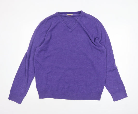 Mens UK Size XL John Lewis Purple Pullover Jumper