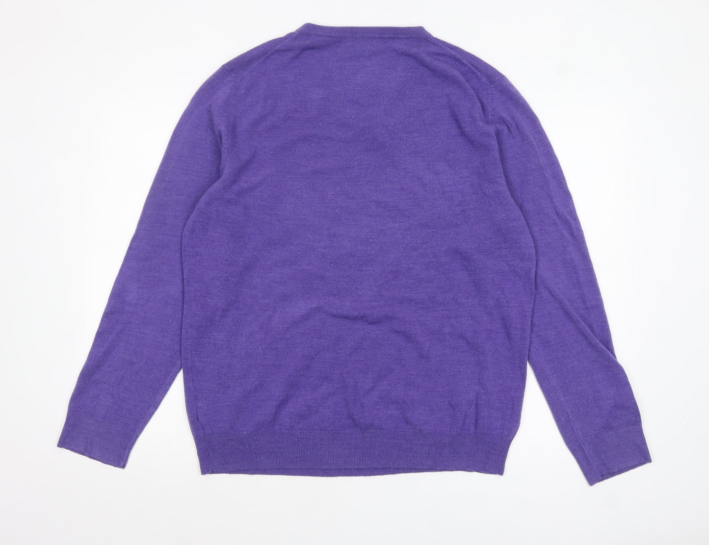 Mens UK Size XL John Lewis Purple Pullover Jumper