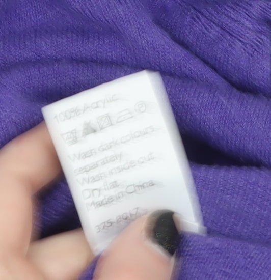 Mens UK Size XL John Lewis Purple Pullover Jumper