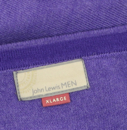 Mens UK Size XL John Lewis Purple Pullover Jumper