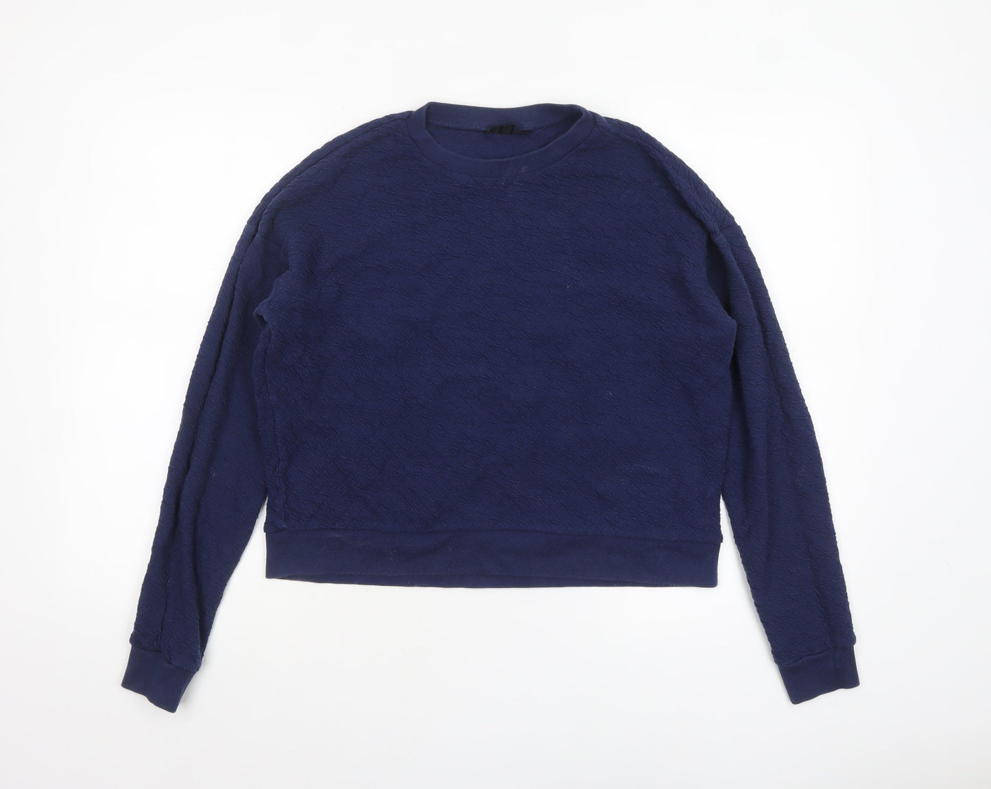Womens UK Size 10 Topshop Blue Pullover Sweatshirt