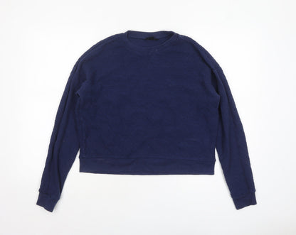 Womens UK Size 10 Topshop Blue Pullover Sweatshirt