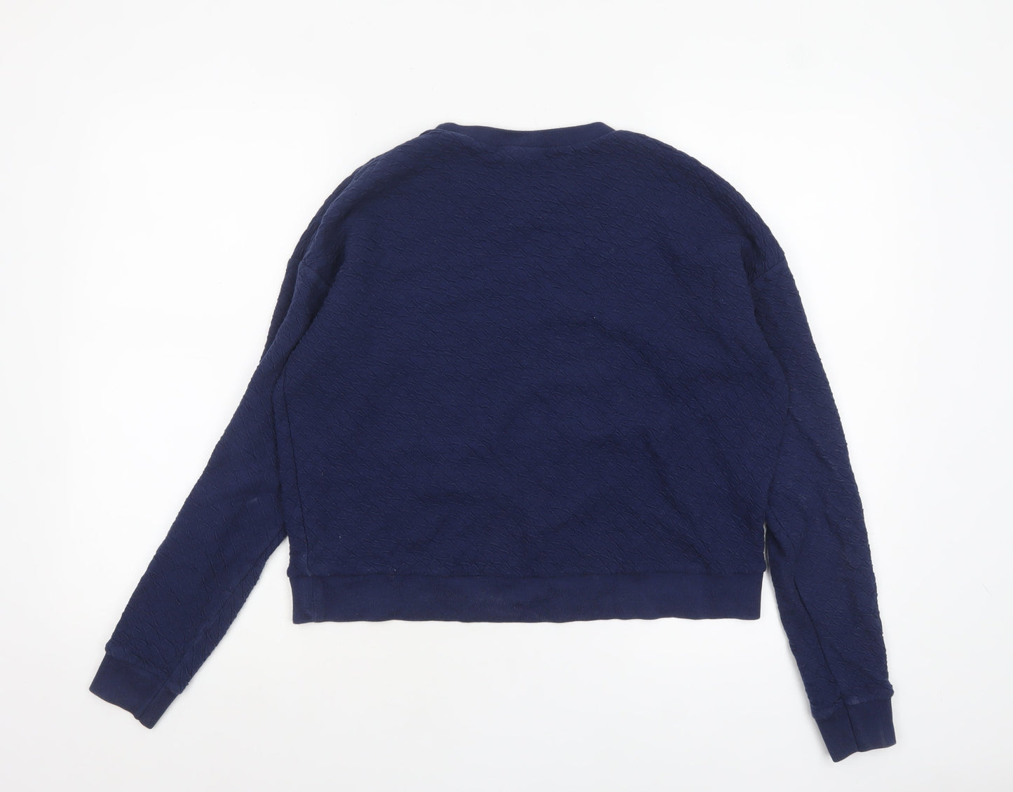 Womens UK Size 10 Topshop Blue Pullover Sweatshirt