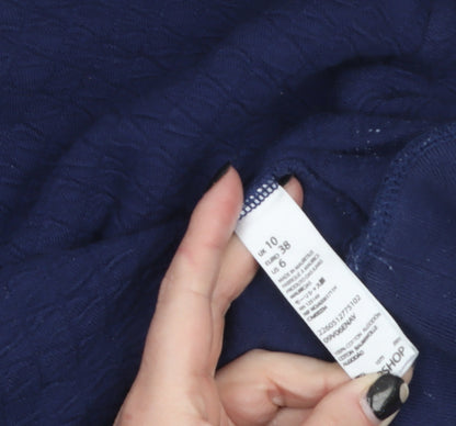 Womens UK Size 10 Topshop Blue Pullover Sweatshirt