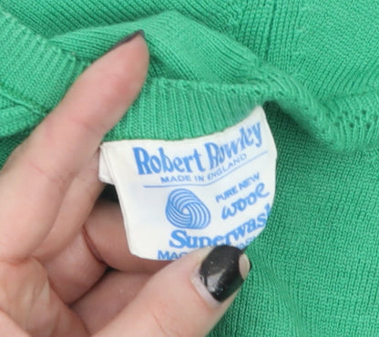 Womens UK Size 12 Robert Rowley Green Pullover Jumper