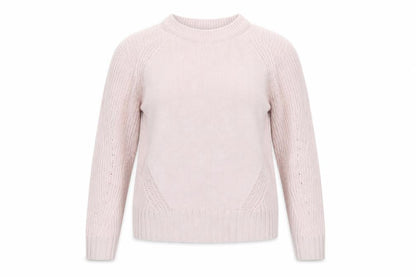 Marks and Spencer Women's Pink XS Cotton Chunky Knit Jumper