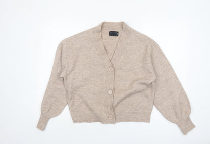 Womens UK Size 6 ASOS DESIGN Beige Cardigan Jumper