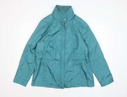 Klass Womens Sea Green Lightweight Zip Jacket Size 16