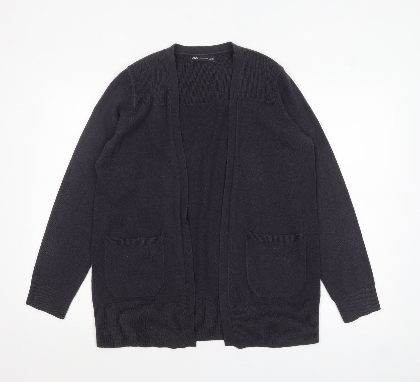 Womens UK Size M Marks and Spencer Black Cardigan Jumper