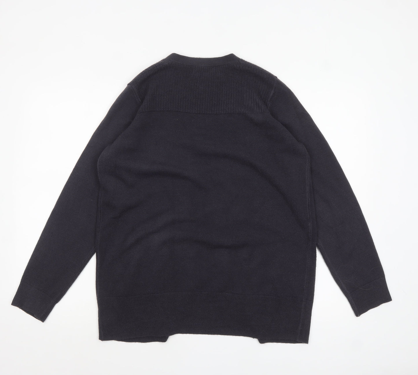 Womens UK Size M Marks and Spencer Black Cardigan Jumper