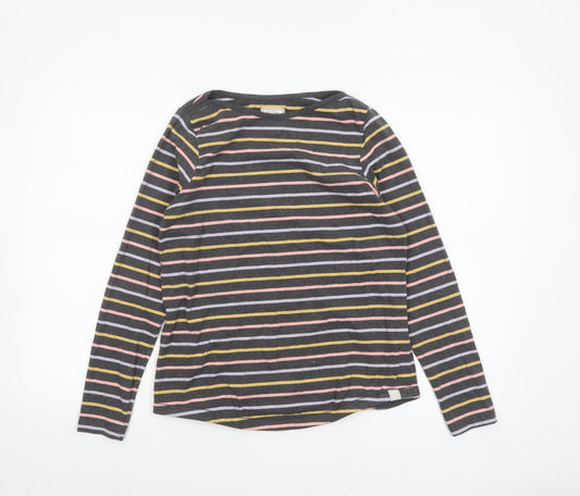 Womens UK Size 8 Fat Face Multicoloured Basic T-Shirt