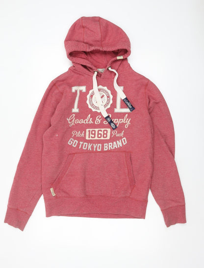 Mens UK Size M Tokyo Laundry Red Pullover Hoodie