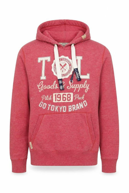 Mens UK Size M Tokyo Laundry Red Pullover Hoodie