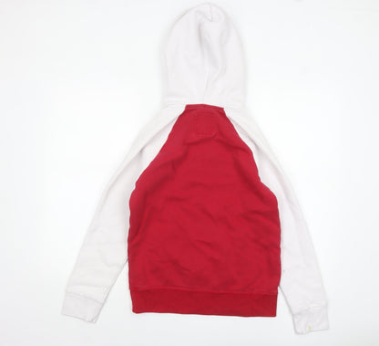 Mens UK Size XS Hollister Red Pullover Hoodie