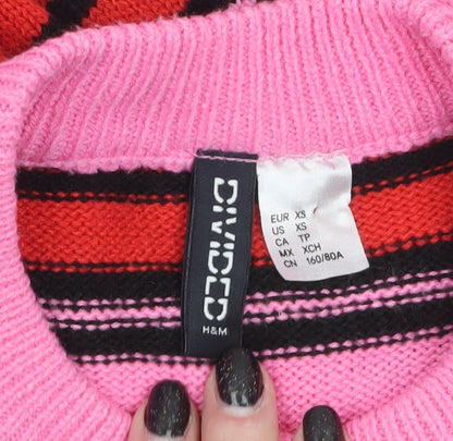 Womens UK Size XS H&M Multicoloured Pullover Jumper