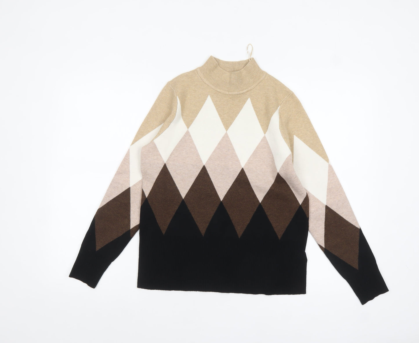Womens UK Size 12 Marks and Spencer Beige Pullover Jumper