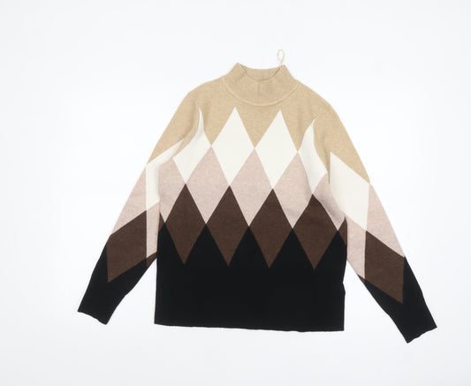 Womens UK Size 12 Marks and Spencer Beige Pullover Jumper