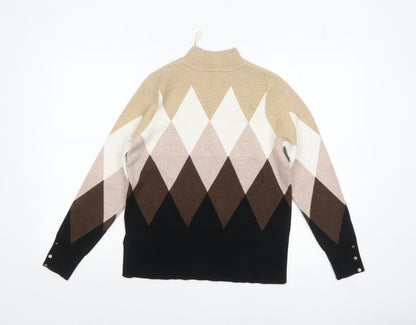 Womens UK Size 12 Marks and Spencer Beige Pullover Jumper