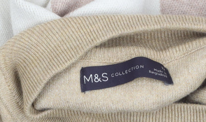 Womens UK Size 12 Marks and Spencer Beige Pullover Jumper