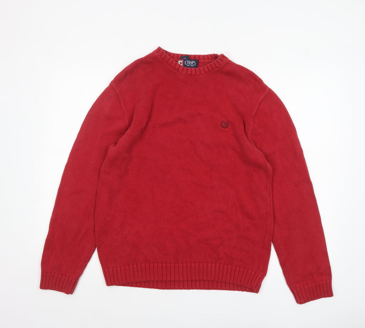 Mens UK Size S Chaps Red Pullover Jumper