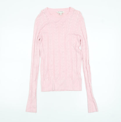 Womens UK Size 10 Miss Selfridge Pink Pullover Jumper