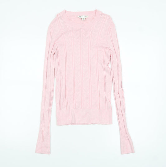Womens UK Size 10 Miss Selfridge Pink Pullover Jumper