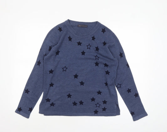 Womens UK Size 12 Marks and Spencer Blue Pullover Jumper
