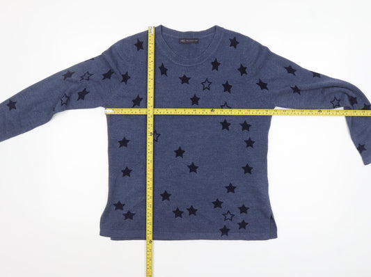 Womens UK Size 12 Marks and Spencer Blue Pullover Jumper