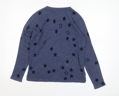 Womens UK Size 12 Marks and Spencer Blue Pullover Jumper