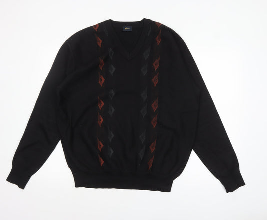 Mens UK Size XL Gabicci Black Pullover Jumper