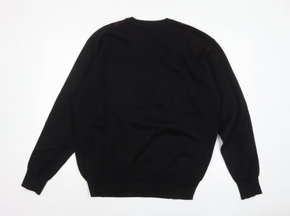 Mens UK Size XL Gabicci Black Pullover Jumper