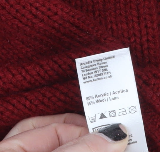 Mens UK Size S Burton Red Pullover Jumper