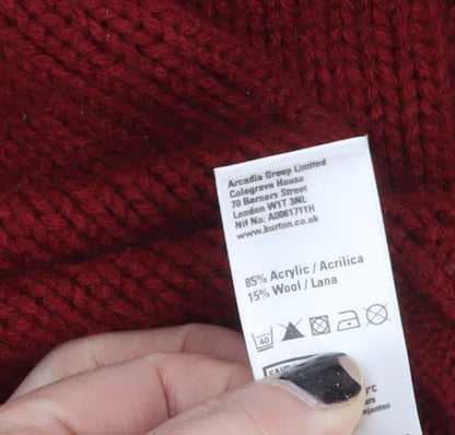Mens UK Size S Burton Red Pullover Jumper