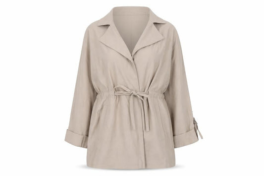 Roman Women’s Beige Mid-Length Belted Trench Coat Size 16