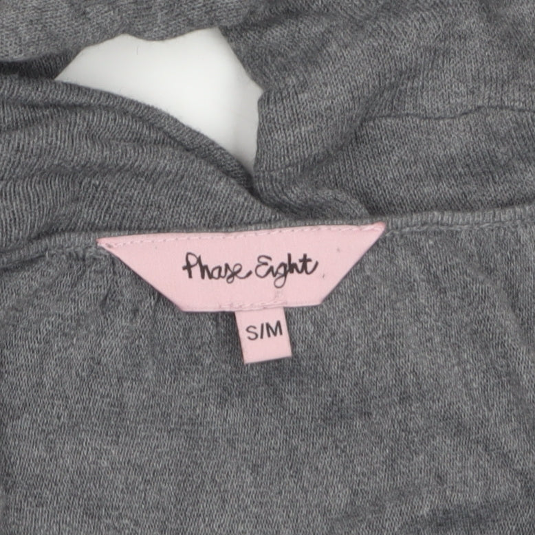 Womens UK Size S Phase Eight Grey Tunic T-Shirt