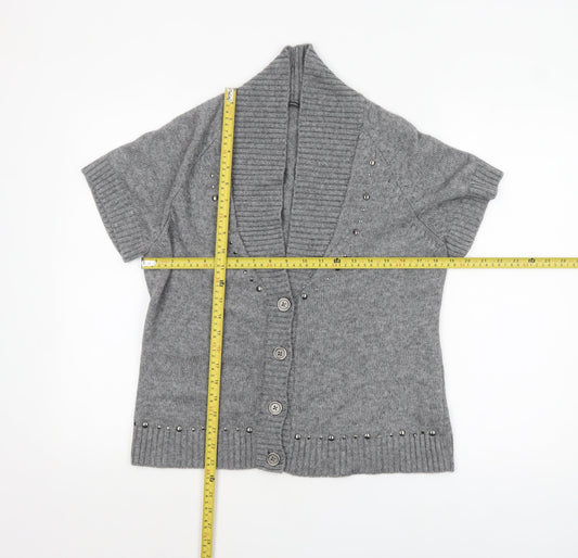 Womens UK Size 16 Gerry Weber Grey Cardigan Jumper
