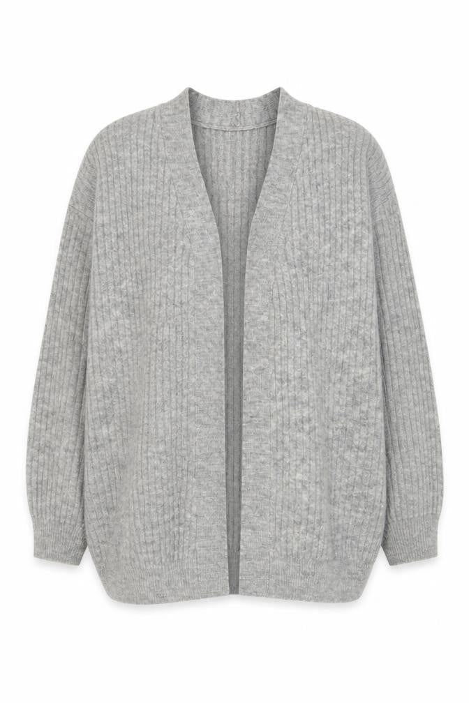 Womens UK Size L H&M Grey Cardigan Jumper
