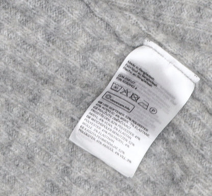 Womens UK Size L H&M Grey Cardigan Jumper