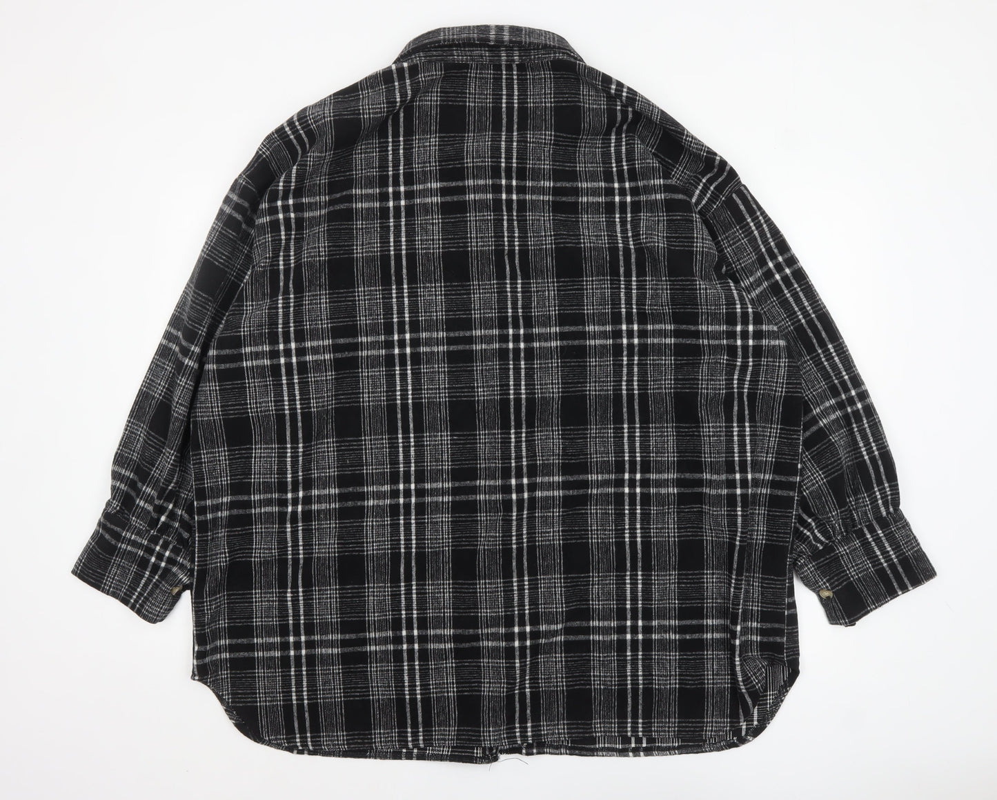 Womens UK Size 18 Boohoo Black Shacket