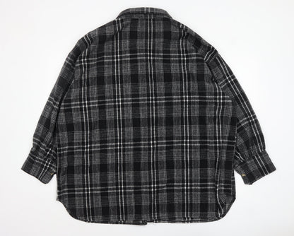 Womens UK Size 18 Boohoo Black Shacket