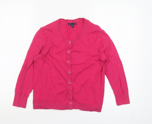 Womens UK Size S Gap Pink Cardigan Jumper